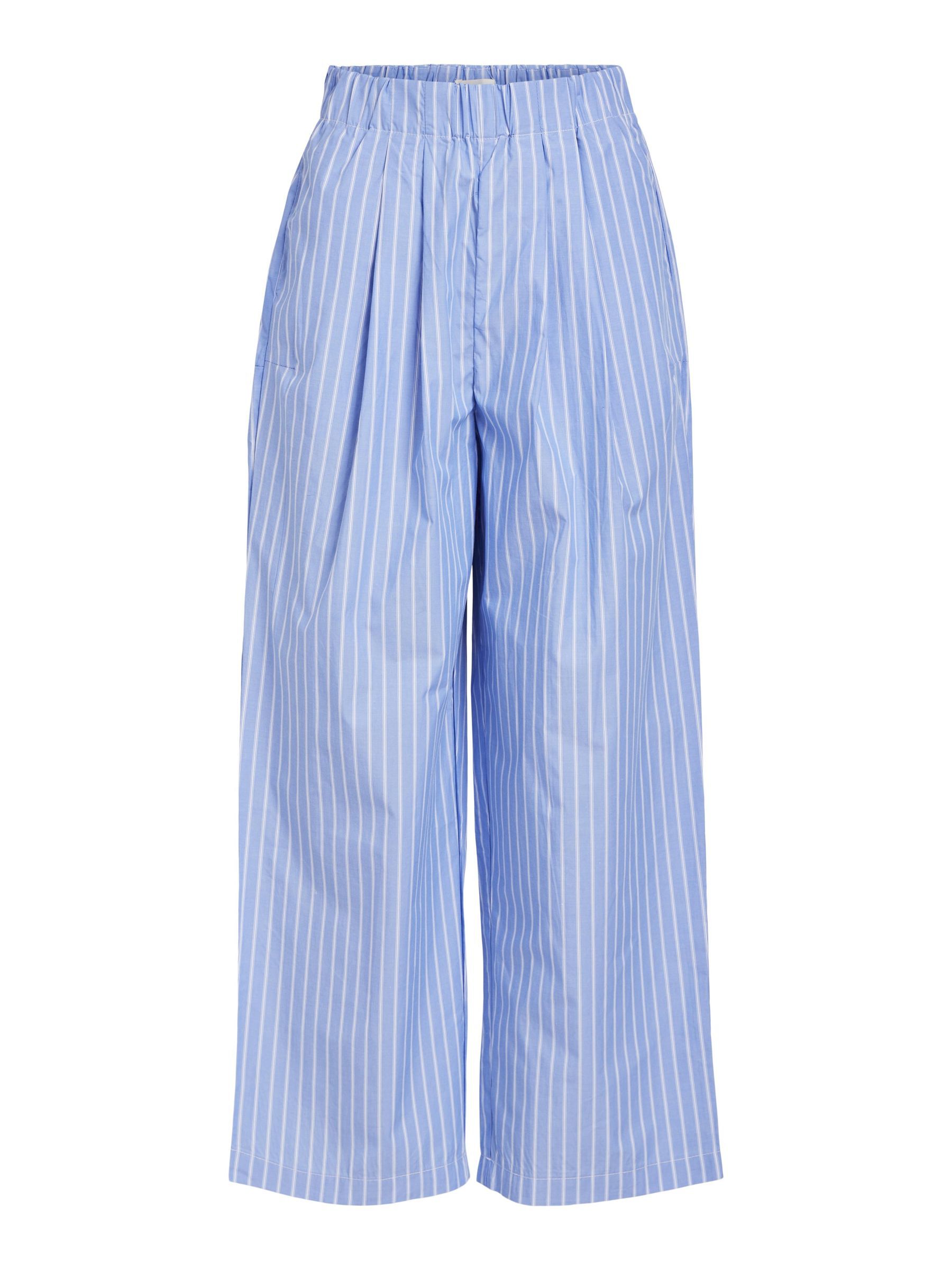 Striped blue trousers new arrivals