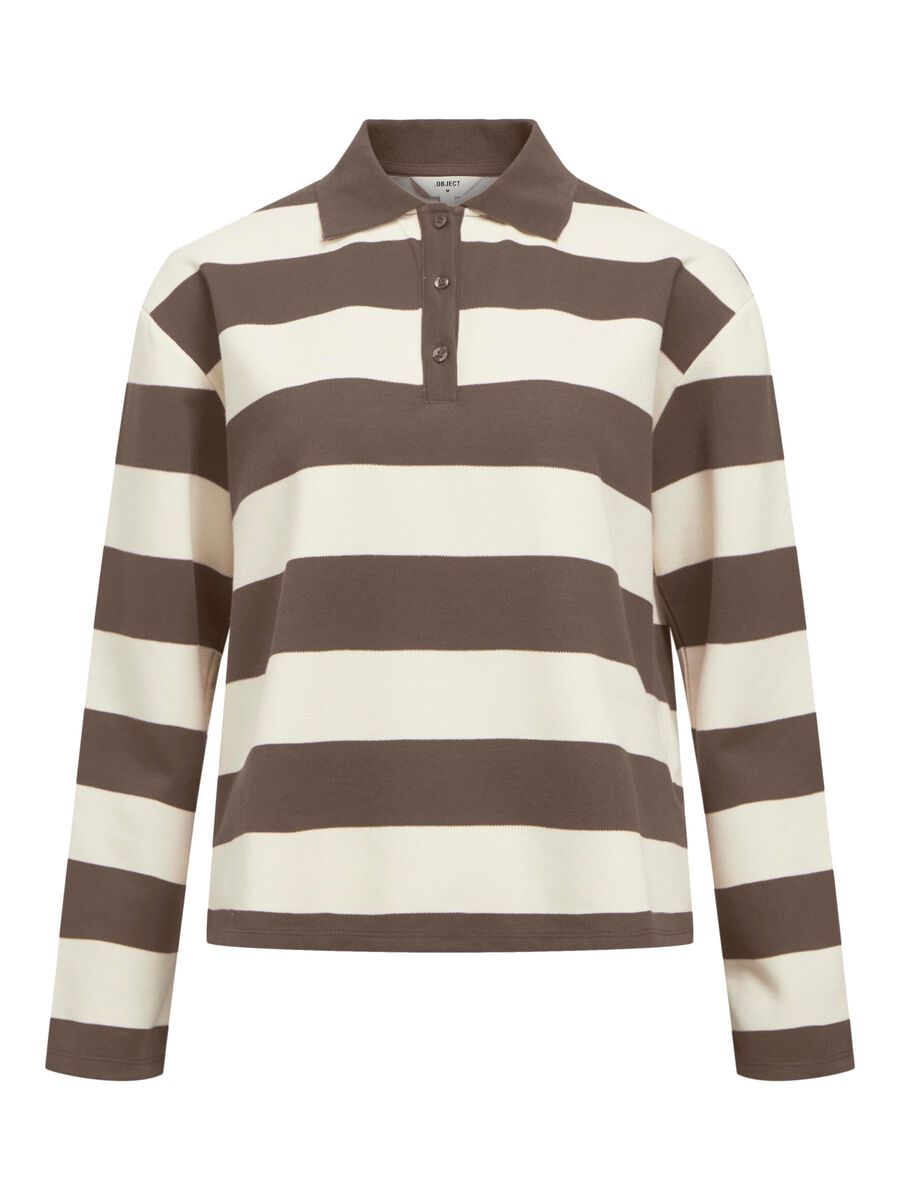 OBJECT LONG-SLEEVED POLO SHIRT, Morel, highres - 23046563_Morel_1206354_001.jpg