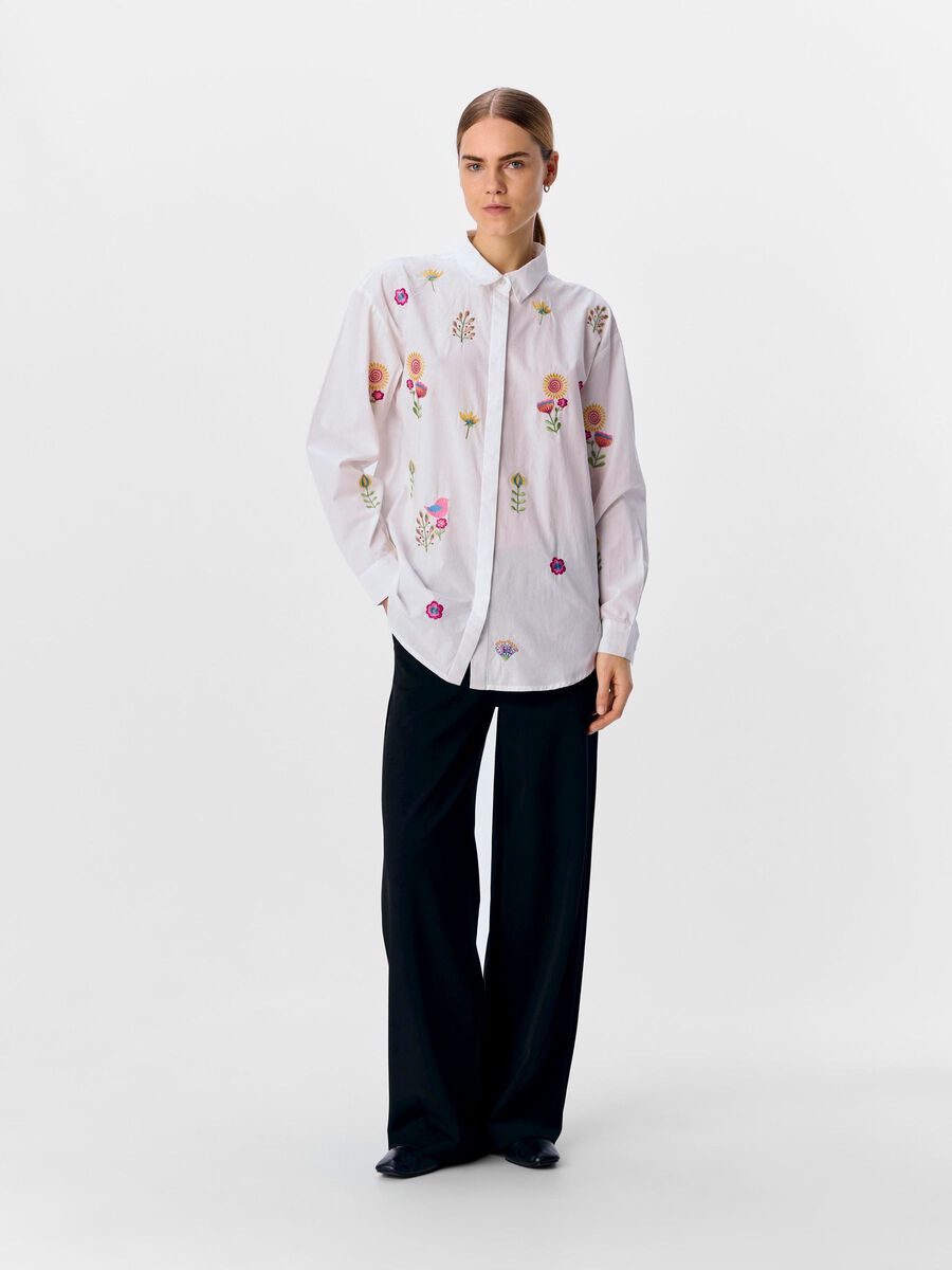 Product carousel image - EMBROIDERED SHIRT, White | 6