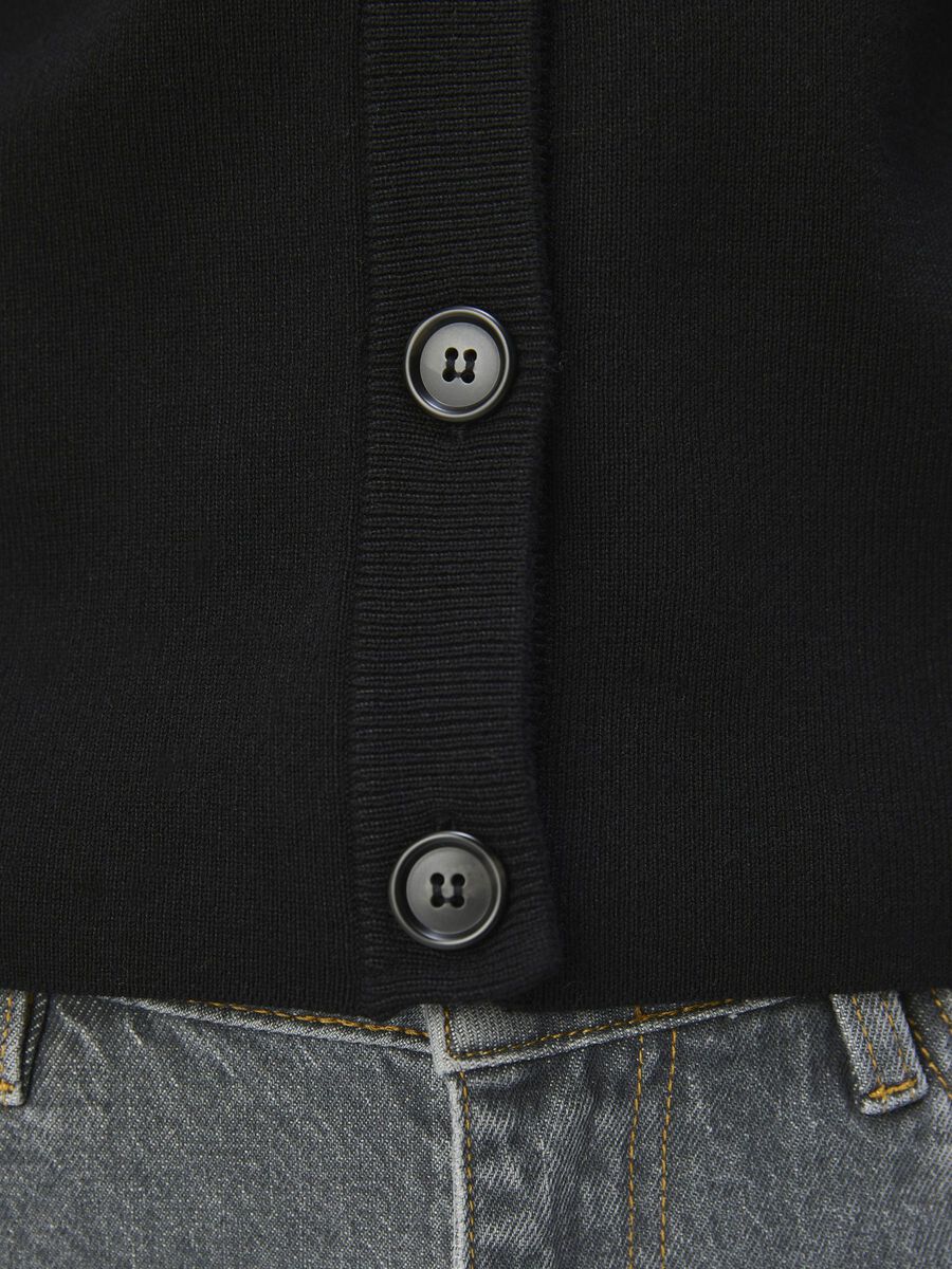 Carousel image - OBJESTER CARDIGAN EN MAILLE, Black | 5