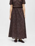 Product image thumbnail - EMBROIDERED MAXI SKIRT, Seal Brown | 2