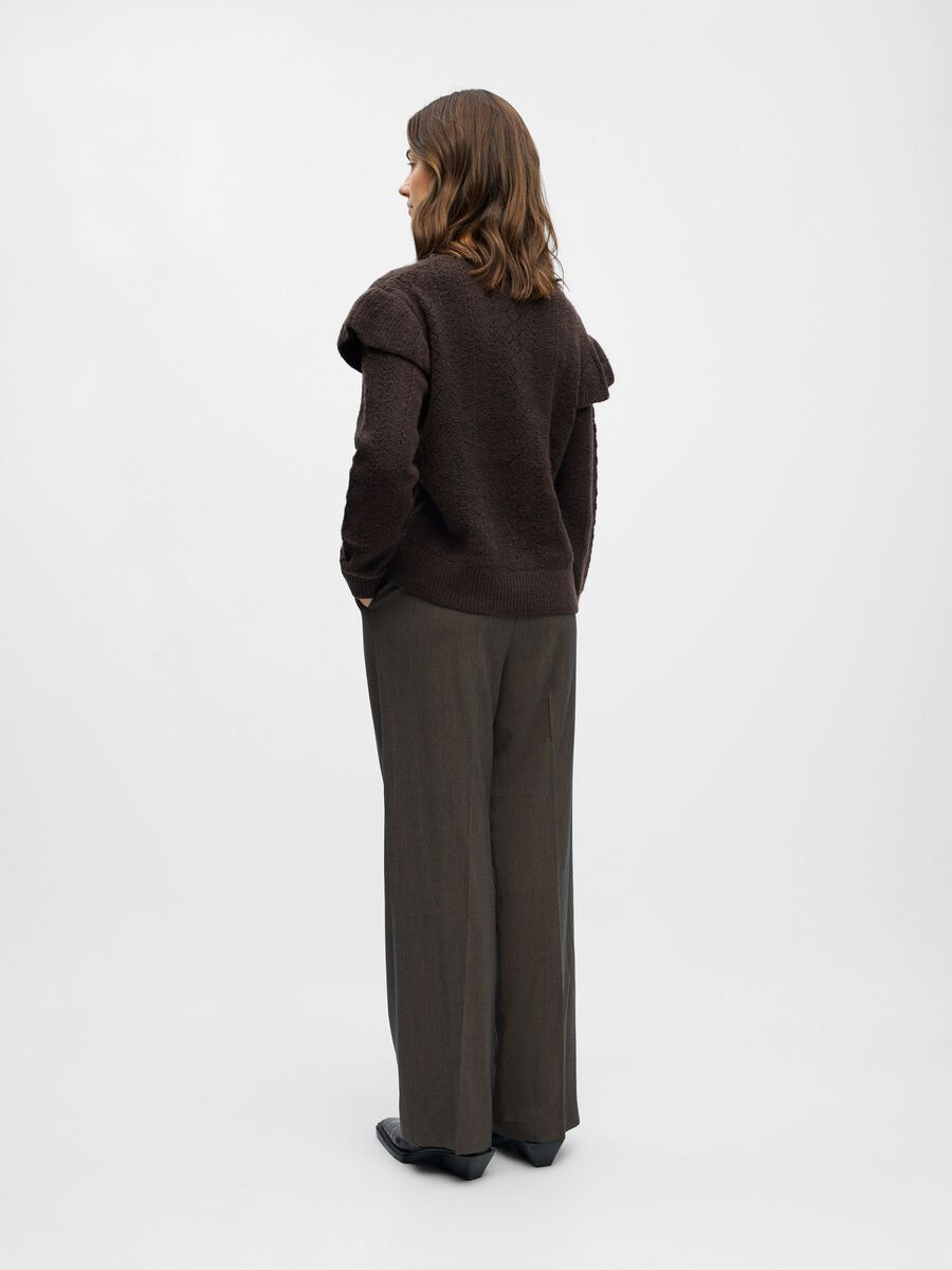 Product carousel image - KNITTED PULLOVER, Seal Brown | 2