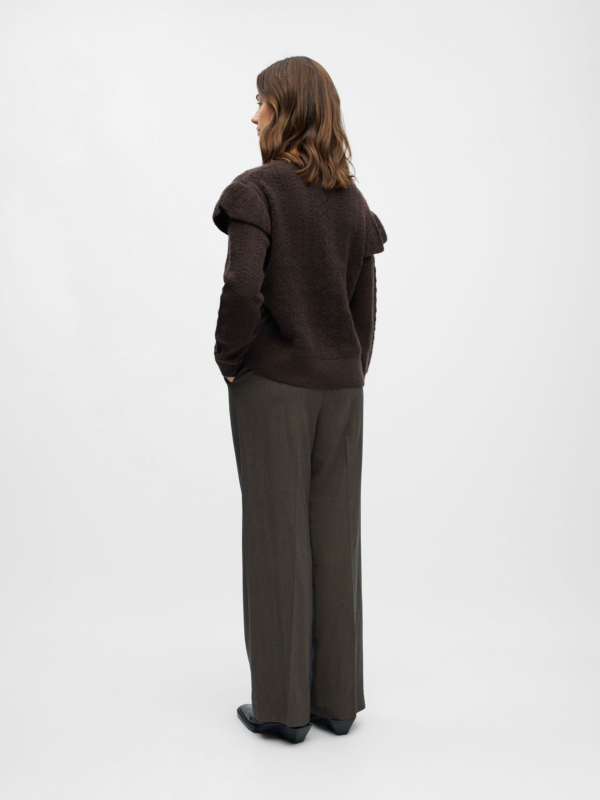 Carousel image - KNITTED PULLOVER, Seal Brown | 3