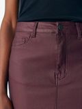 Product image thumbnail - COATED MIDI SKIRT, Mauve Wine | 5