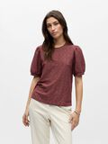 Product image thumbnail - BRODERIE  TOP, Rose Brown | 2