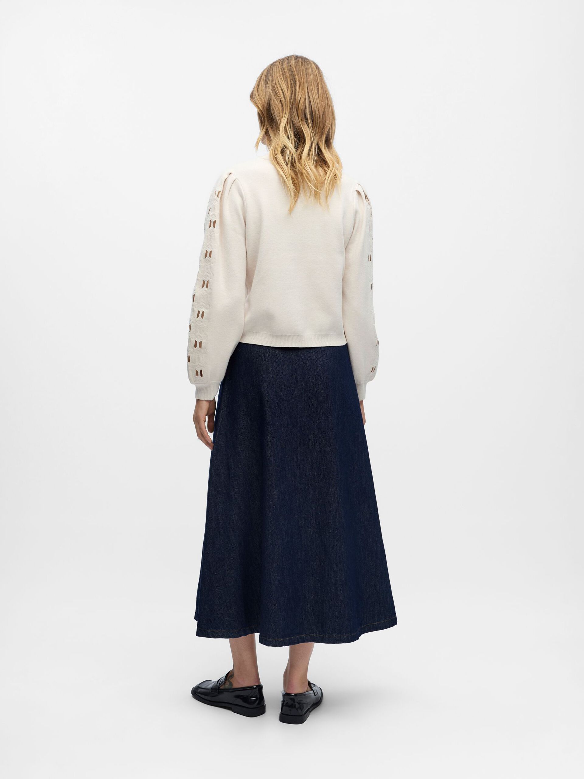 Carousel image - KNITTED PULLOVER, White Sand | 3