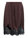 Product image thumbnail - SATIN LACE BERMUDA SHORTS, Seal Brown | 1