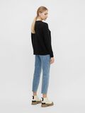 Object Collectors Item ROUND NECK KNITTED PULLOVER, Black, highres - 23030242_Black_004.jpg
