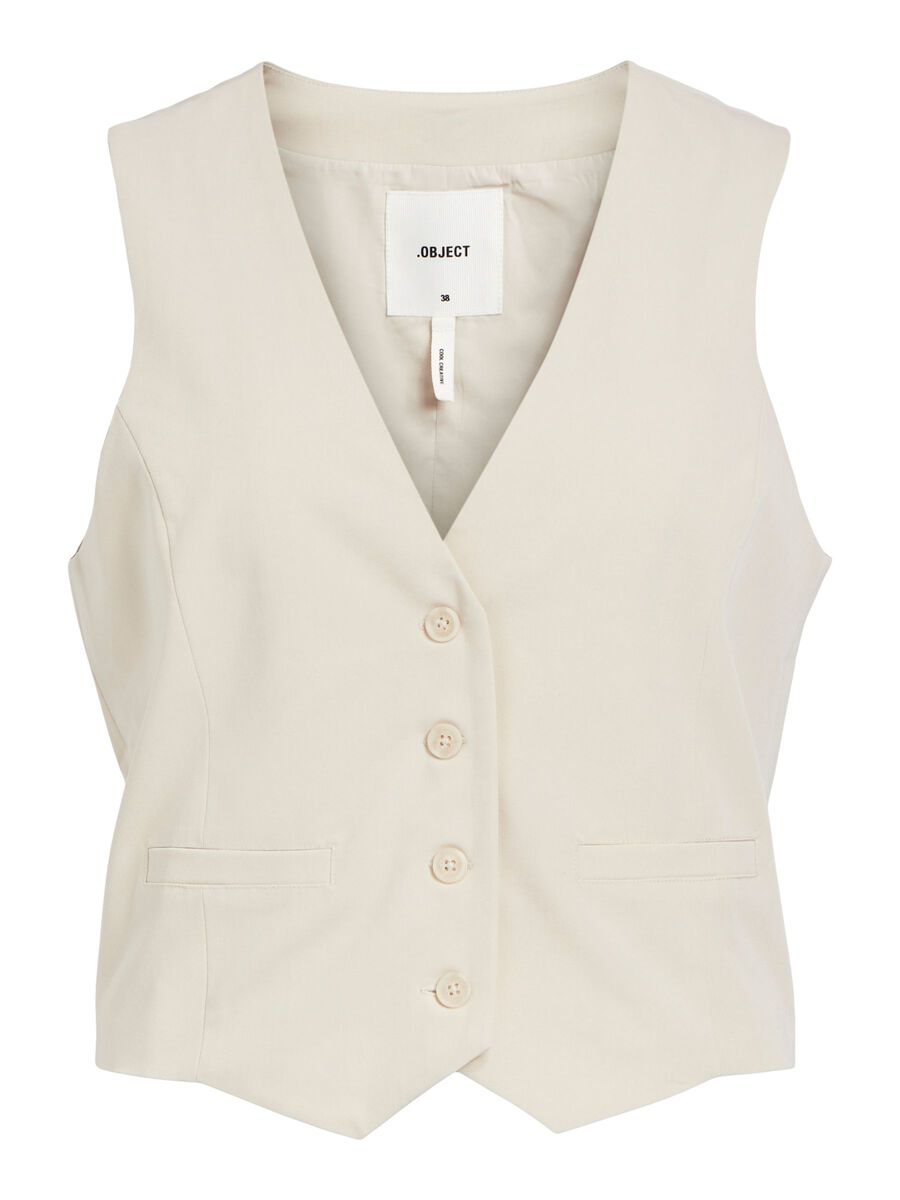 OBJECT TAILORED WAISTCOAT, Sandshell, highres - 23043294_Sandshell_001.jpg