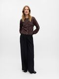 Product image thumbnail - STRIKKET CARDIGAN, Seal Brown | 4