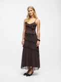 Product image thumbnail - RUFFLED MAXI DRESS, Seal Brown | 2