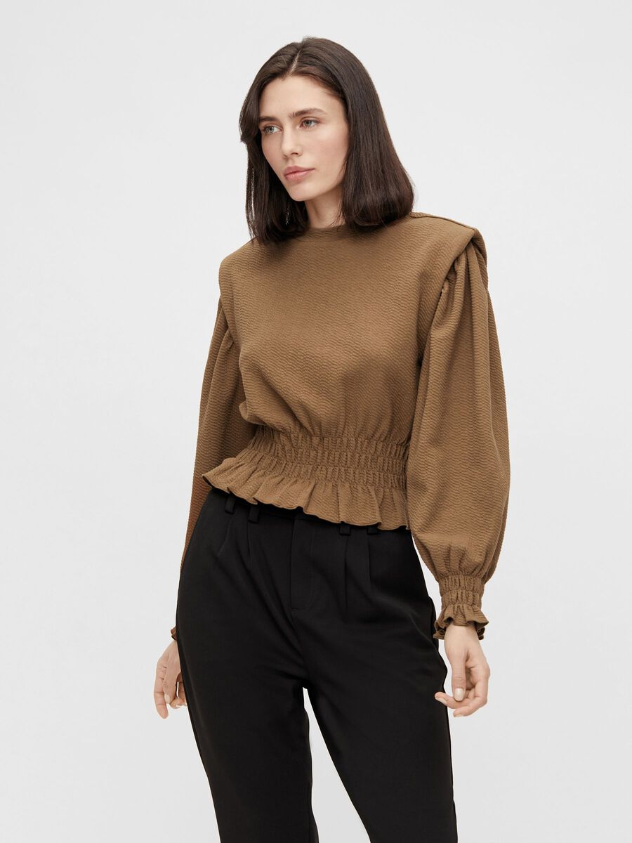 OBJECT SCHULTERPOLSTER PULLOVER, Sepia, highres - 23036386_Sepia_003.jpg