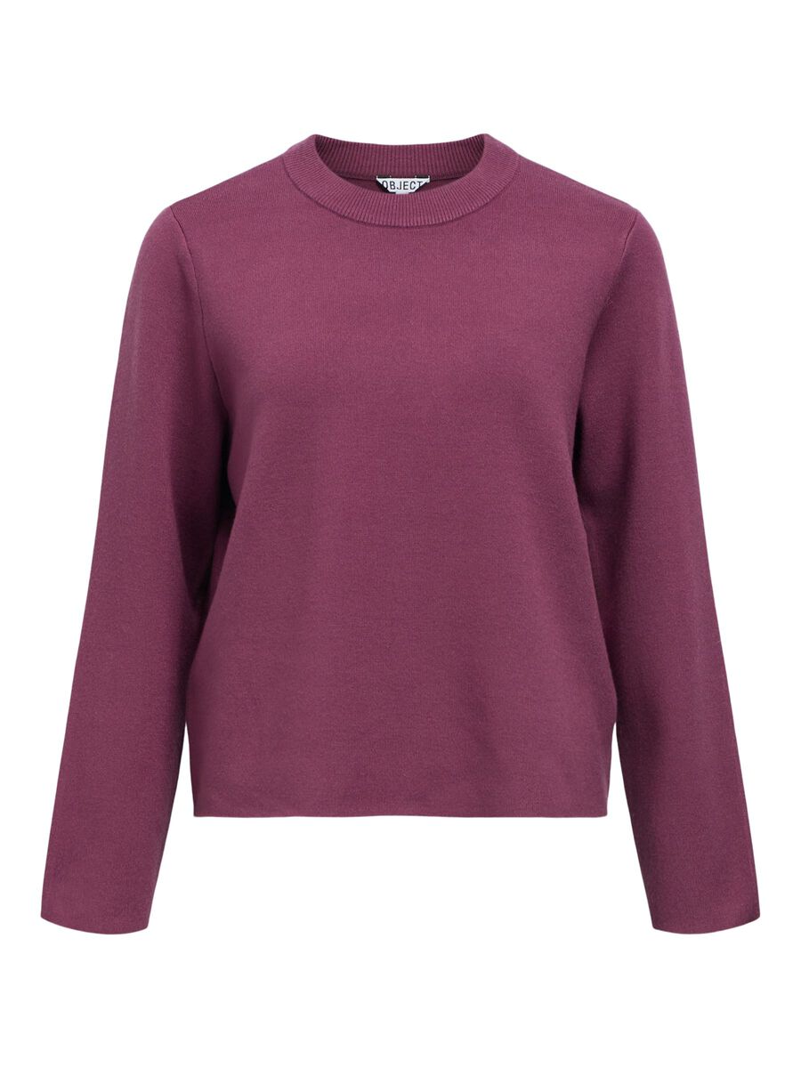 Carousel image - MANCHES LONGUES PULL EN MAILLE, Mauve Wine | 1