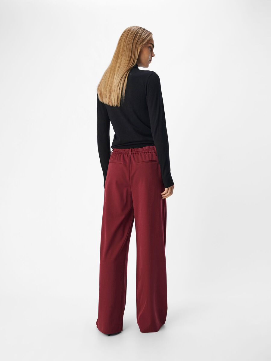 Product carousel image - OBJLISA TROUSERS, Cabernet | 2