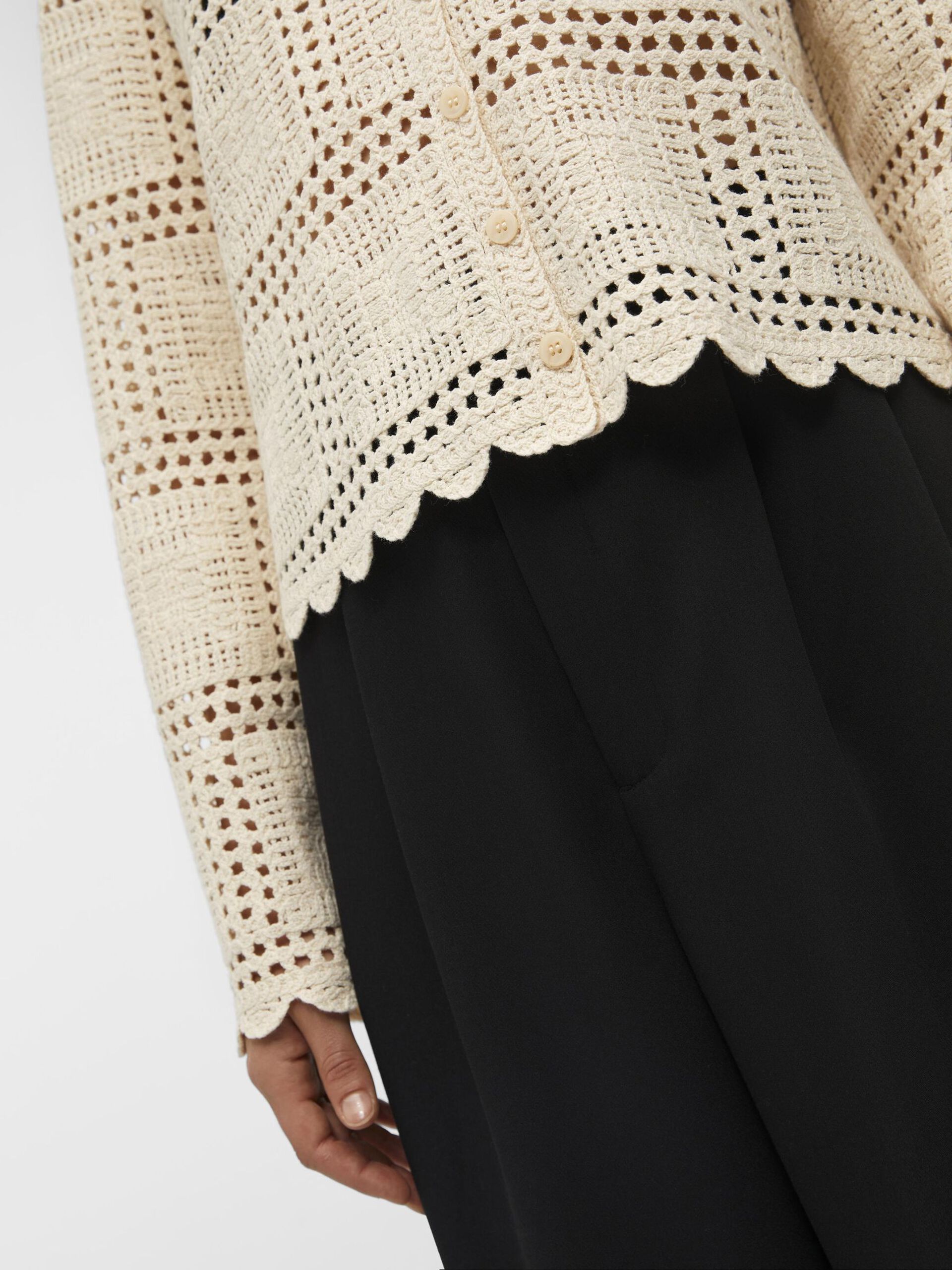 Carousel image - KNITTED CARDIGAN, Sandshell | 6