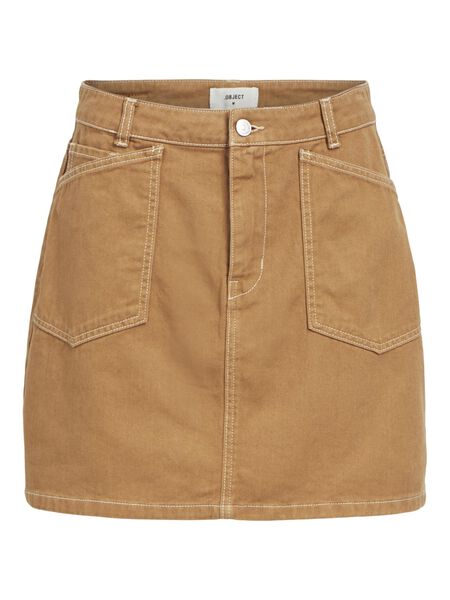 Object Collectors Item MID WAISTED MINI SKIRT, Tobacco Brown, highres - 23043666_TobaccoBrown_001.jpg