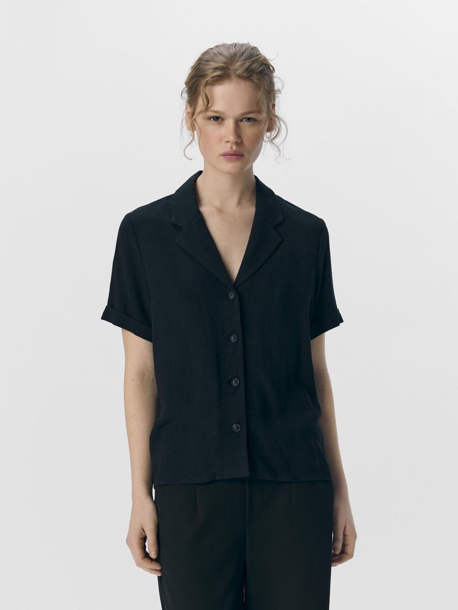 OBJECT POPLIN HEMD, Black, highres - 23045709_Black_003.jpg