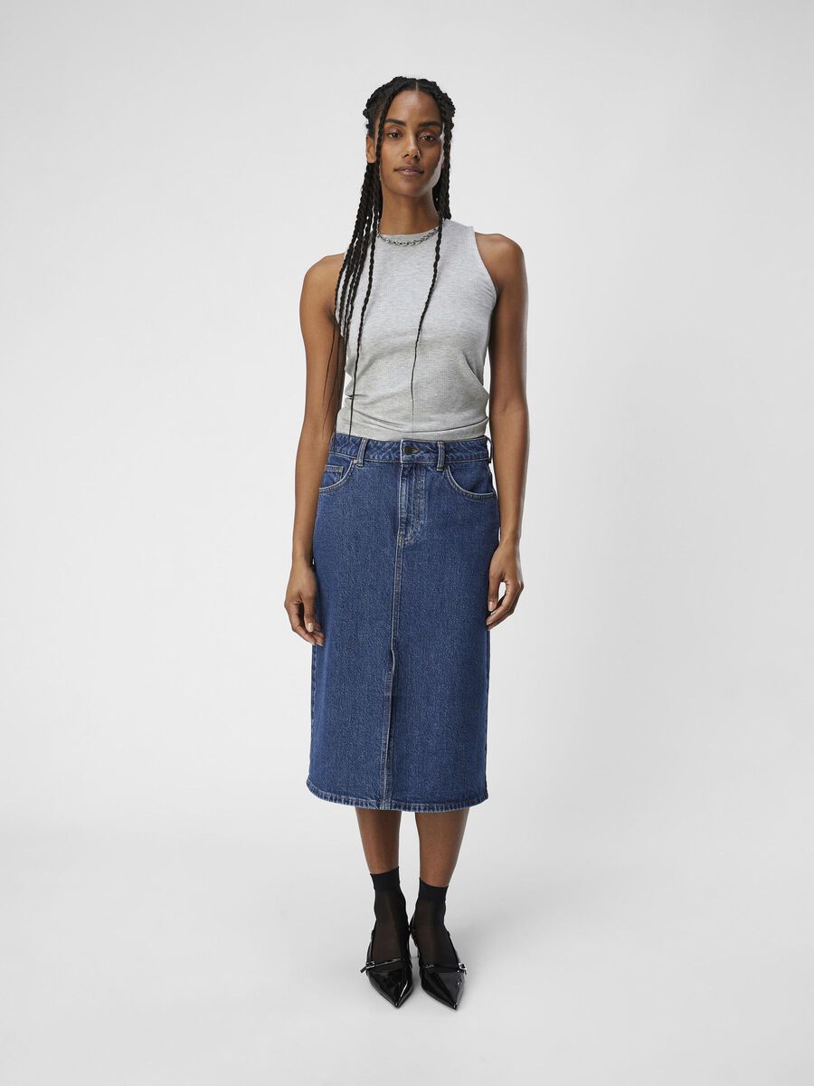 Carousel image - RIB TOP, Light Grey Melange | 4