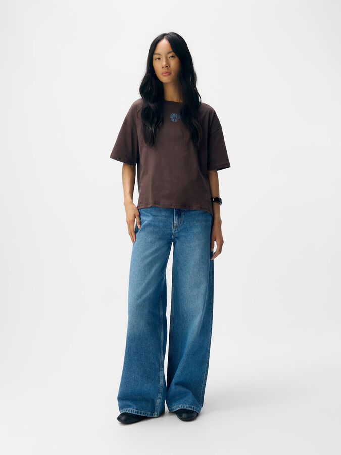 Carousel image - OVERSIZED T-SHIRT, Seal Brown | 5