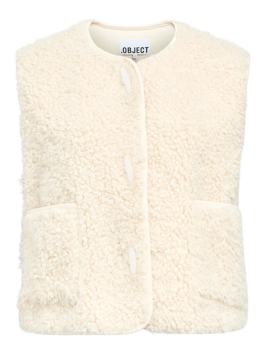 Carousel image - TEDDY VEST, White Sand | 1