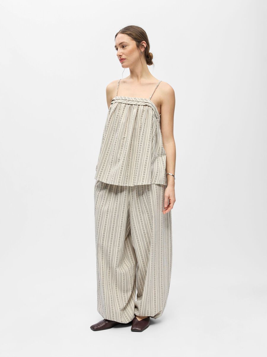 Carousel image - STRIPED STRAP TOP, Birch | 5