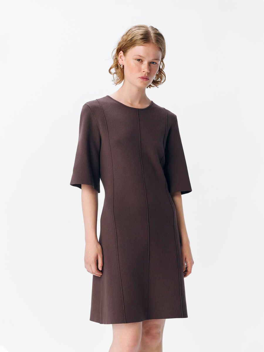 OBJECT OBJREYNARD MINI DRESS, Seal Brown, highres - 23047744_SealBrown_003.jpg