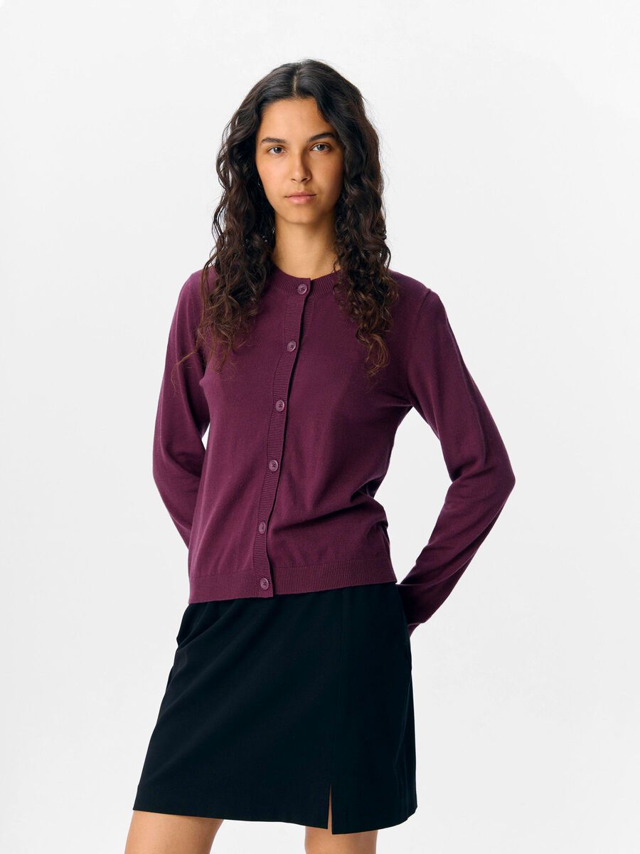 OBJECT OBJTHESS CARDIGAN, Mauve Wine, highres - 23043508_MauveWine_003.jpg