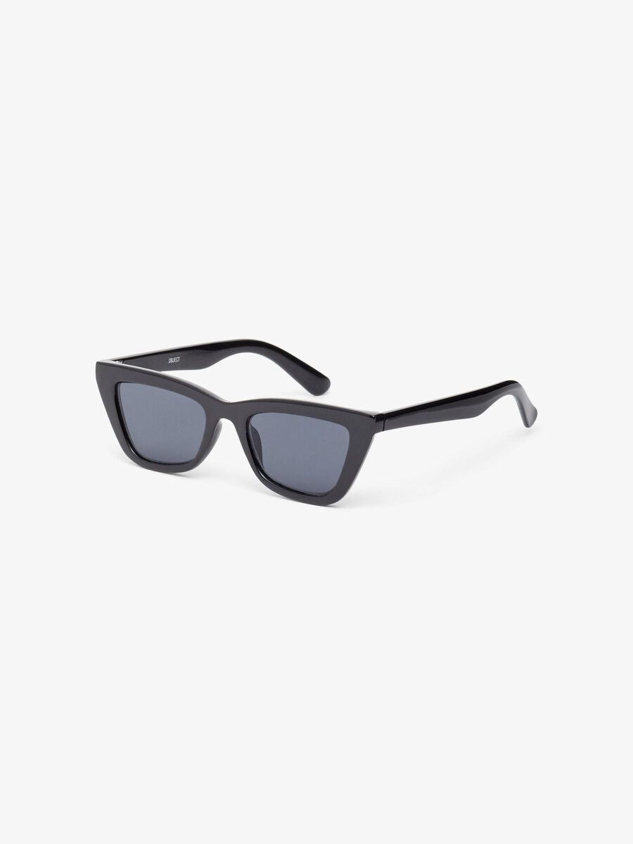 Carousel image - CAT EYE SUNGLASSES, Black | 5