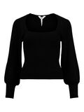Object Collectors Item RIBBED KNITTED TOP, Black, highres - 23040378_Black_001.jpg