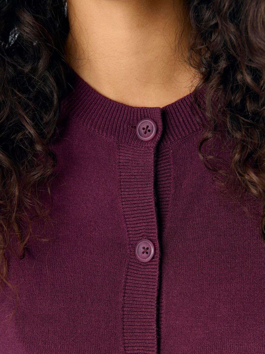 Carousel image - OBJTHESS CARDIGAN, Mauve Wine | 5