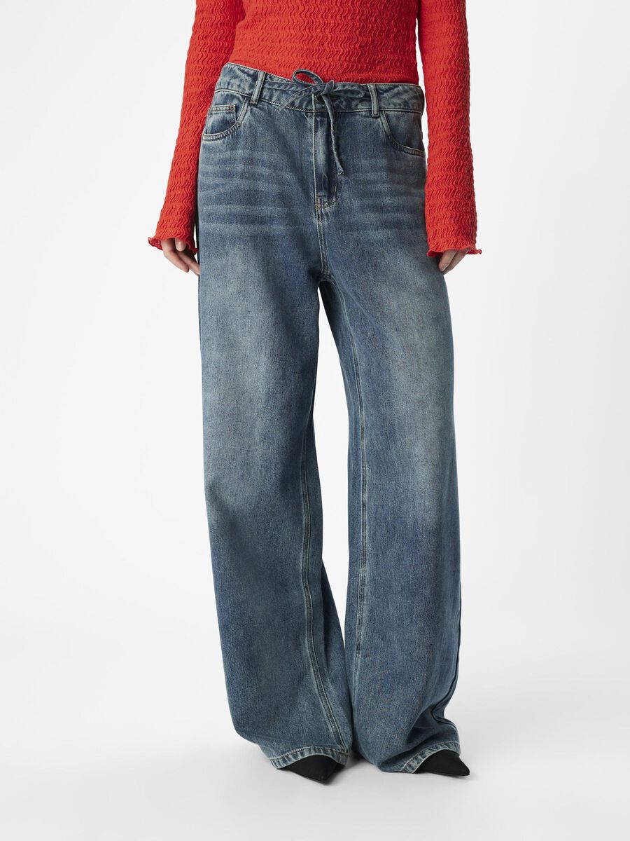 OBJECT WIDE  JEANS, Medium Blue Denim, highres - 23046744_MediumBlueDenim_003.jpg