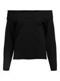 Product image thumbnail - SCHULTERFREIER PULLOVER, Black | 1
