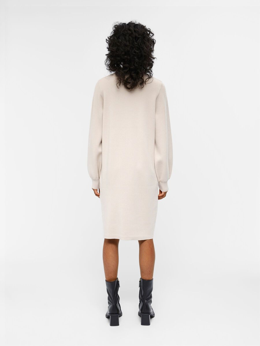 Object Collectors Item LONG SLEEVED KNITTED DRESS, Silver Gray, highres - 23043130_SilverGray_004.jpg