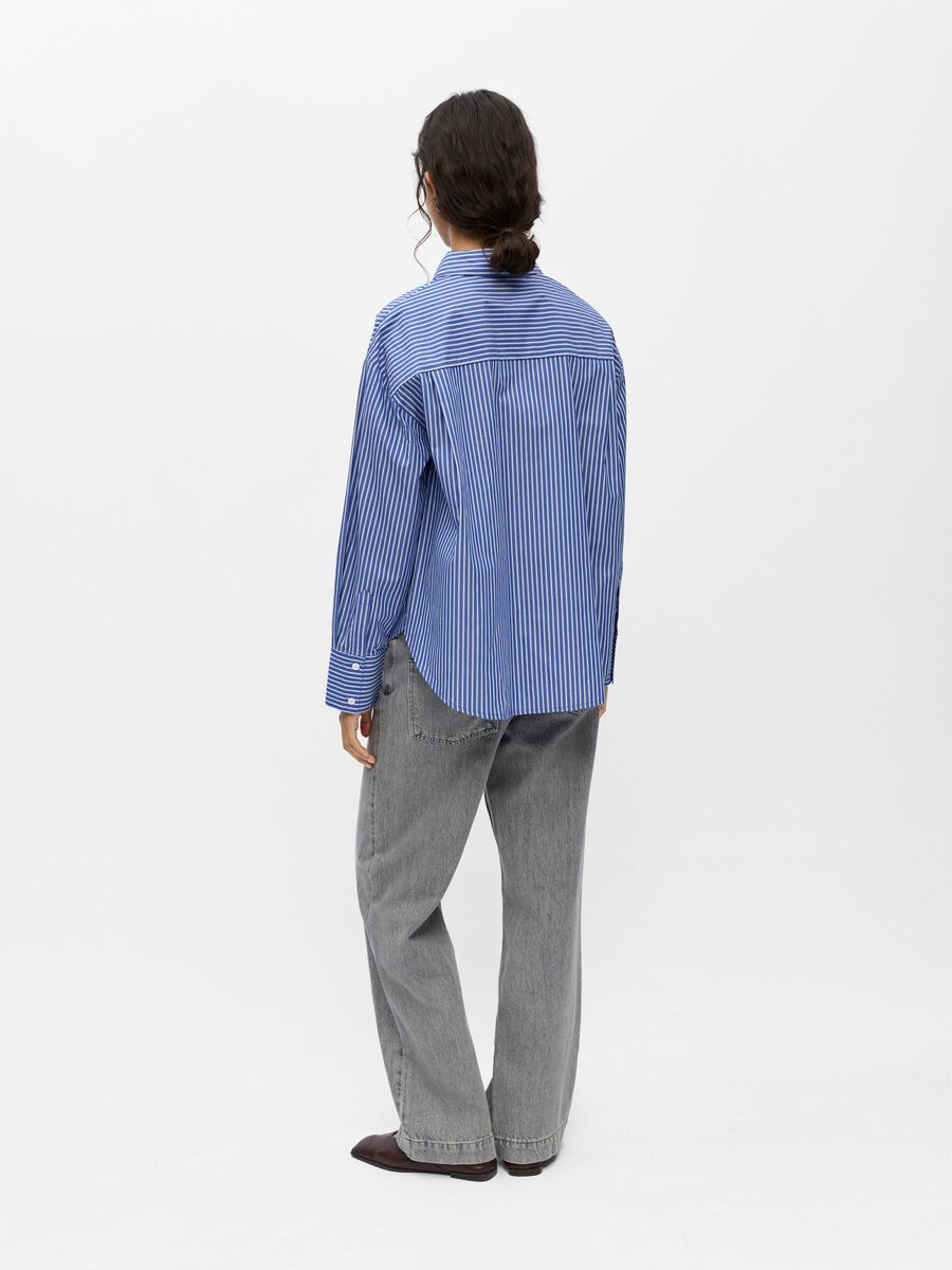 Carousel image - STRIPED SHIRT, Clematis Blue | 3