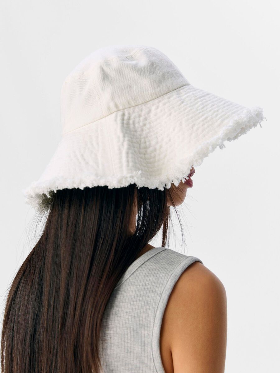 Carousel image - DENIM SUN HAT, White Denim | 3