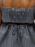 Product image thumbnail - PINSTRIPED SINGLET, Dark Denim | 5