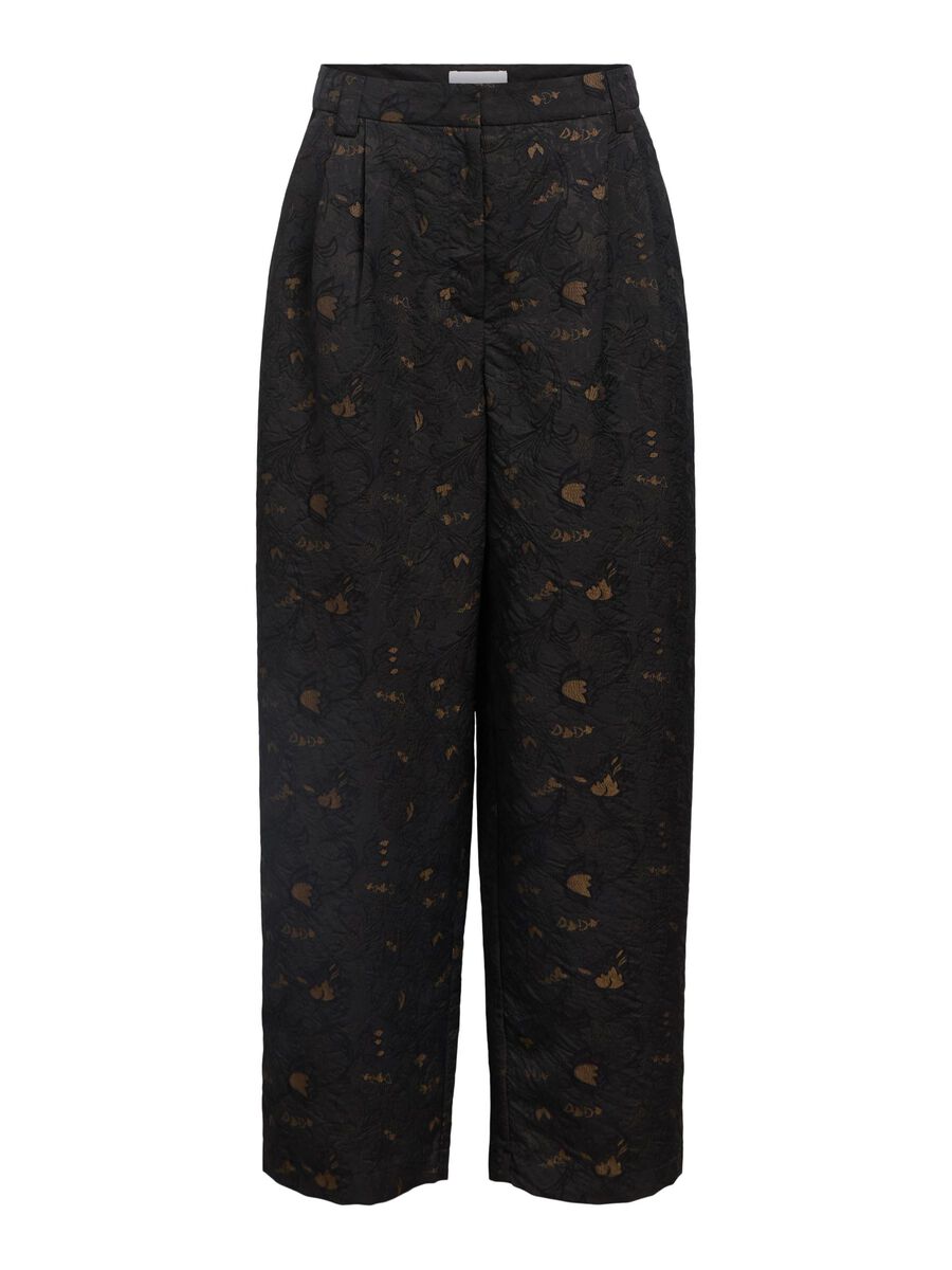 OBJECT HIGH-WAISTED WIDE-LEG TROUSERS, Black, highres - 23047611_Black_1219281_001.jpg