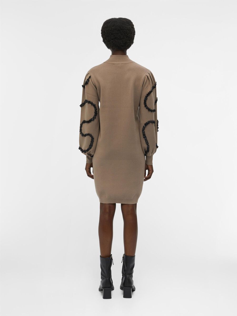 Object Collectors Item BALLOON SLEEVED KNITTED DRESS, Fossil, highres - 23043277_Fossil_1076226_004.jpg