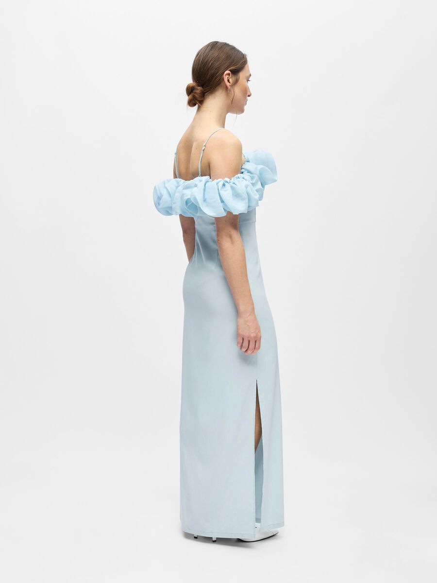 Product carousel image - OFF SHOULDER MAXI DRESS, Winter Sky | 2