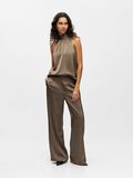 Product image thumbnail - SATIN TROUSERS, Morel | 4