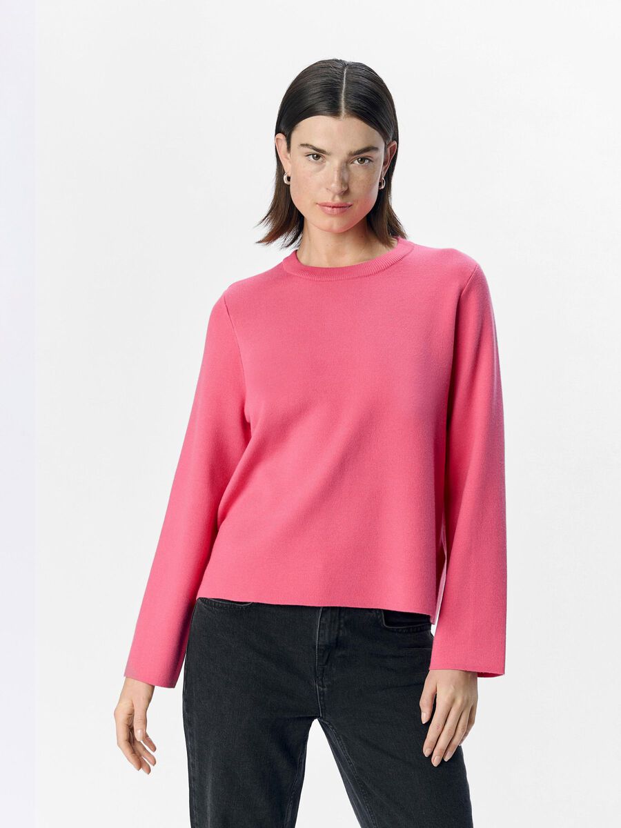 OBJECT SWETER Z DZIANINY, Hot Pink, highres - 23043511_HotPink_1109826_003.jpg