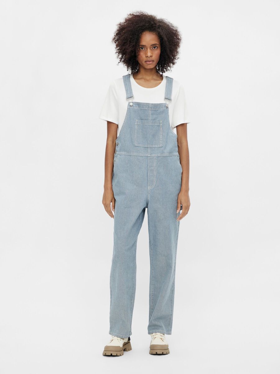 OBJECT DENIM LOOK OVERALLS, Light Blue Denim, highres - 23035219_LightBlueDenim_003.jpg