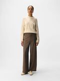 Product image thumbnail - À TAILLE HAUTE PANTALON À JAMBE AMPLE, Morel | 4