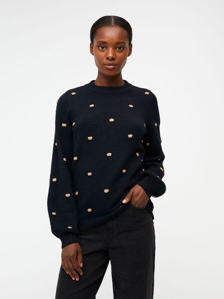 Object Collectors Item KNITTED PULLOVER, Black, highres - 23039191_Black_979775_003.jpg