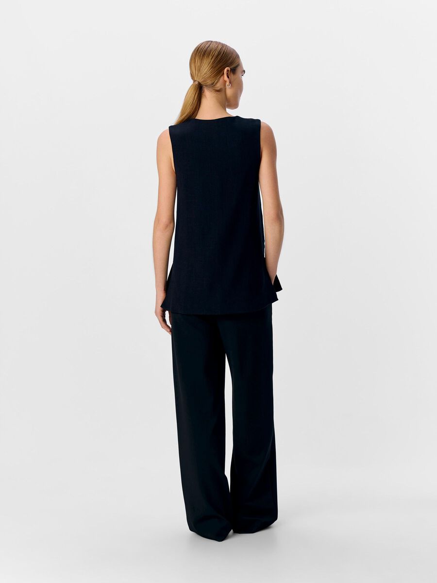 OBJECT LONGLINE WAISTCOAT, Black, highres - 23045707_Black_004.jpg