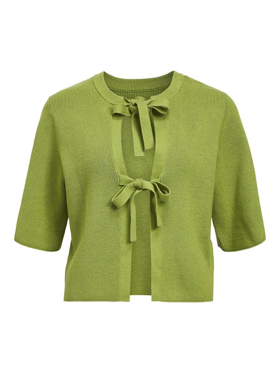 Object Collectors Item SHORT-SLEEVED KNITTED CARDIGAN, Peridot, highres - 23044018_Peridot_001.jpg