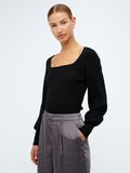 Object Collectors Item RIBBED KNITTED TOP, Black, highres - 23040378_Black_003.jpg