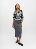 Product image thumbnail - GEBREID MAXI ROK, Medium Grey Melange | 4