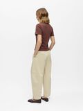 Product image thumbnail - RONDE HALS TOP, Seal Brown | 3