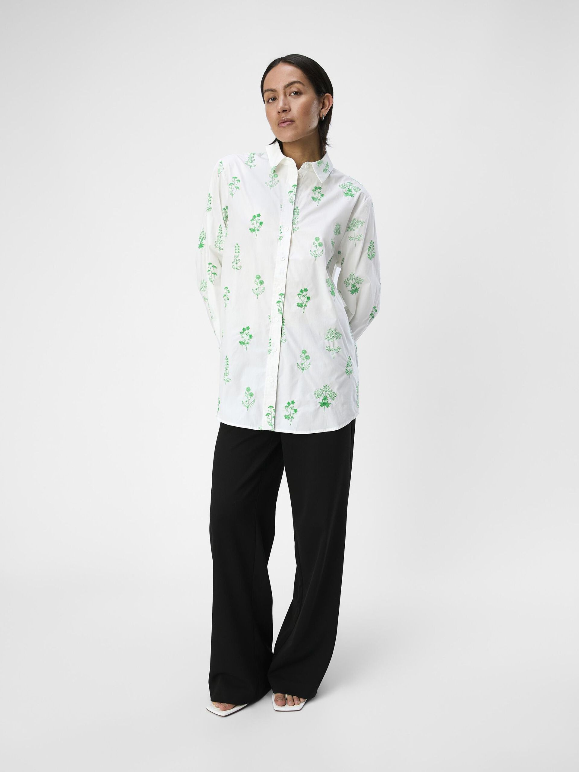 Carousel image - EMBROIDERED SHIRT, White | 4